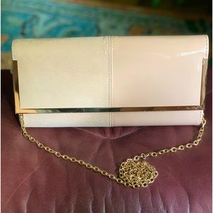ALDO Crossbody Envelope Patent/Suede Clutch Purse